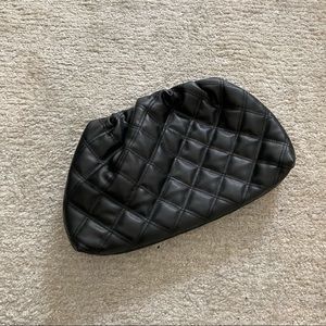 BLACK PADDED CLUTCH - BOTTEGA INSPIRED